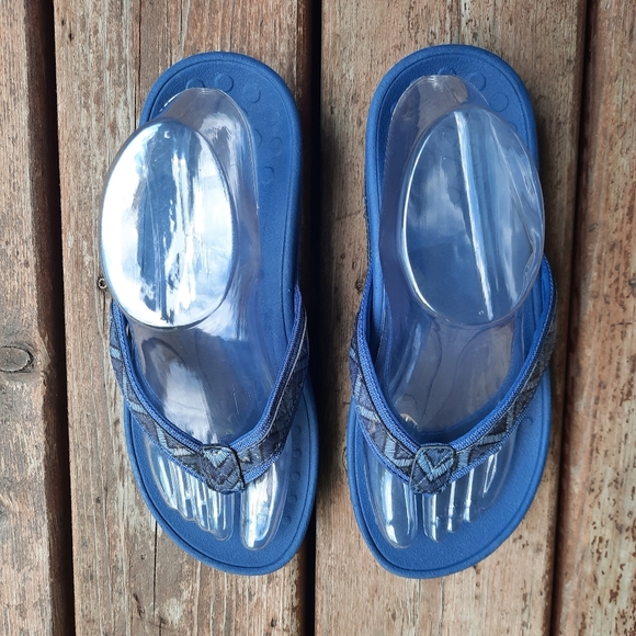 Vionic High Tide Blue Thong Arch Support Flip-Flop Orthopedic Sandals Size 8 - Picture 9 of 14